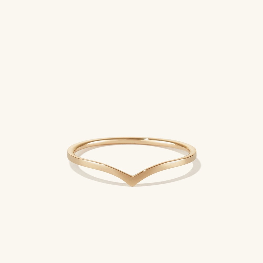 Mejuri 14k Gold Wishbone Ring